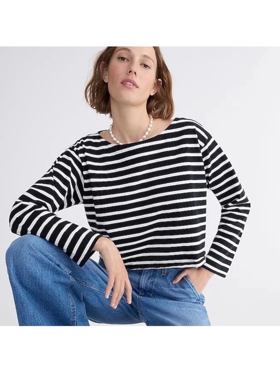J. Crew Tops - J. Crew Cropped Boatneck T-shirt